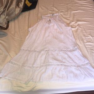 White dress with lace